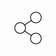 Share network icon vector sign