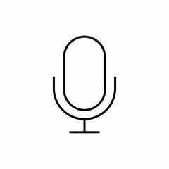 Microphone audio icon vector sign
