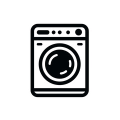 Washing machine, modern style, minimalistic design, digital illustration
