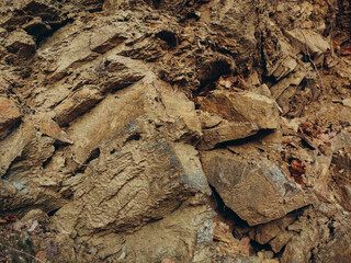 A pile of rocks and dirt