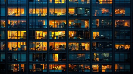Buildings at Night - Striking images of buildings illuminated at night, highlighting urban lights, architectural features, and city skylines with a dramatic evening atmosphere.