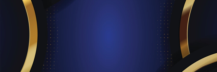 Elegant Navy Blue and Gold Abstract Background (1)