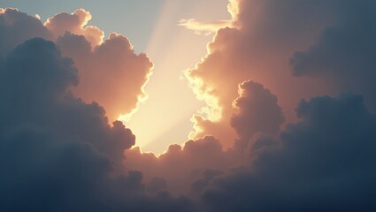 Dramatic Sunset Clouds in Fiery Sky