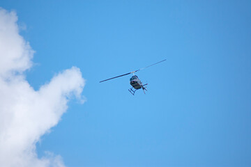 helicopter in flight