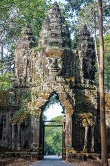 Naklejka premium Preah Khan Temple Temple, Angkor Wat, ancient temples, Khmer civilization, Cambodia