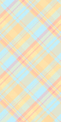 Present vector tartan check, unique background plaid texture. Occupation textile seamless pattern fabric in amber and light colors.