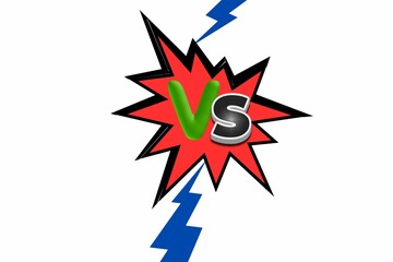 Cartoon Comic Background. Vs, Fight Against.  
  Colorful comic v/s, comic v/s, Colorful Comic Book Contest Poster With Halftone Elements. Retro Pop Art Style. Vector Illustration