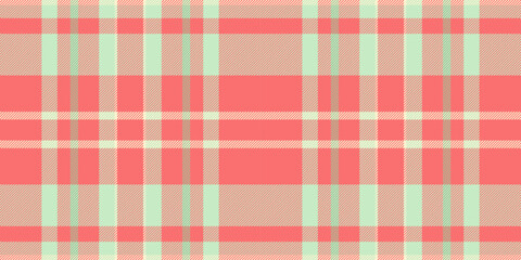 Soft coral and mint green plaid pattern.  Perfect for textile design, scrapbooking, website backgrounds, and more. This cheerful, pastel design evokes feelings of springtime and warmth.