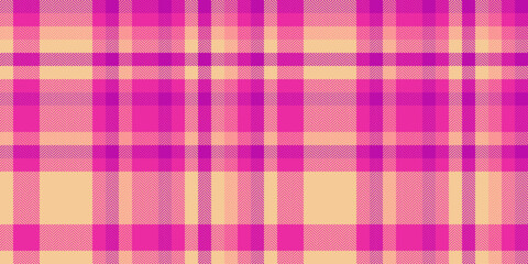 Vibrant pink and beige plaid pattern.  Perfect for textile design, fashion, website backgrounds, or packaging.  This cheerful, textured image evokes feelings of warmth and style.