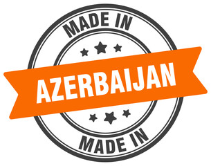 Made in Azerbaijan round sign. Made in Azerbaijan stamp.