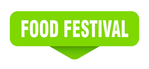 food festival sticker. food festival sign on transparent background