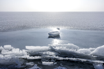 Neusiedler See im Winter, Europas grösster natürlicher Eislauf