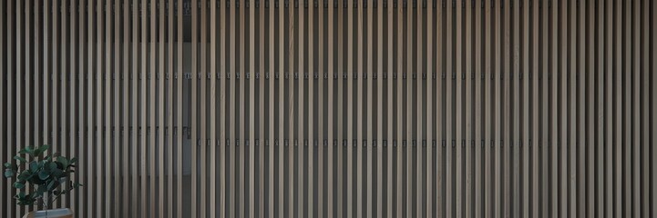 Abstract Wooden Panels: Vertical wood paneling create a clean, modern backdrop, with rich textures and subtle patterns, embodying the beauty of natural materials.