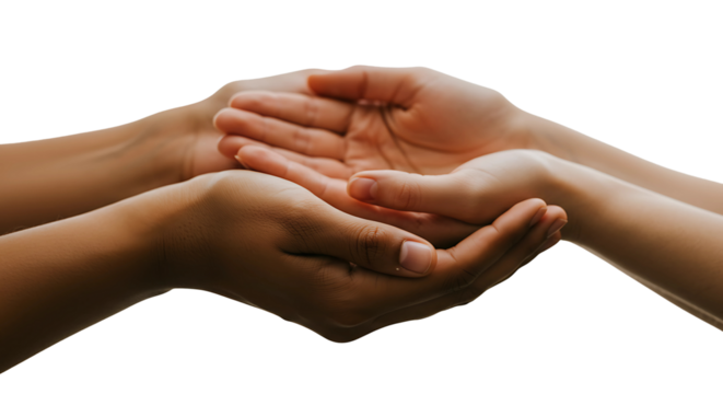 Hands Offering Support and Receiving