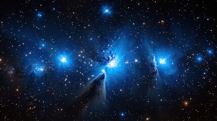 Exploration of Orion's Belt showcases bright stars and cosmic dust in a striking celestial dance through the depths of the universe at nighttime