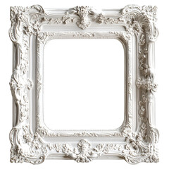 Elegant White Ornate Frame Classic Design Vintage Style Home Decor