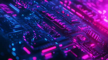 Obraz premium electronic circuit board