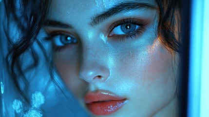 Parallel worlds collide in a surreal reflection of a girl, revealing secrets within the mirror's realm and exploring the boundaries of reality and imagination