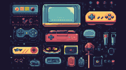 vector illustration of a set of tools