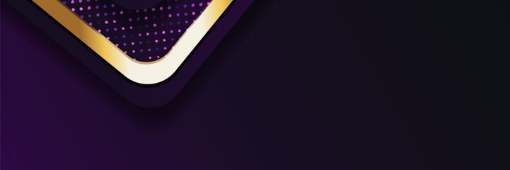 Modern Dark Purple and Gold Design