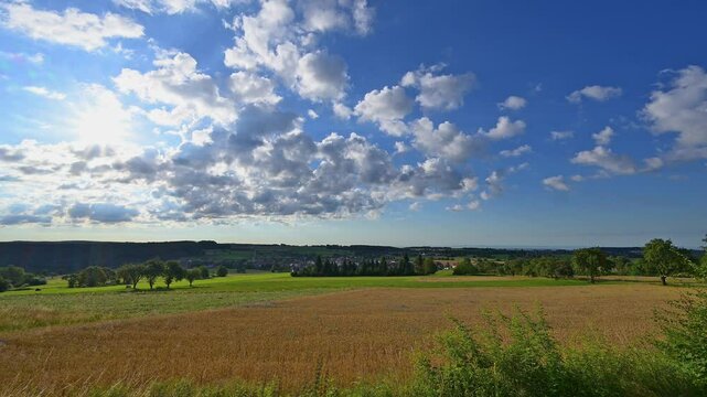 Landschaft, Katzenbuckel, Berg, Sommer, Waldkatzenbach, Waldbrunn, Odenwald, Neckar Odenwald Kreis, Baden-W&uuml;rttemberg, Deutschland, Europa