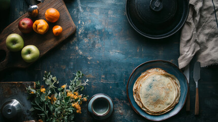 Beautifully plated homemade crepes displayed in an artful arrangement