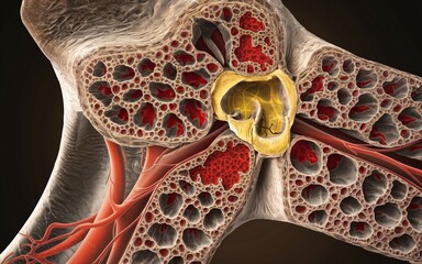 leg bone, Bone marrow cross-section anatomy