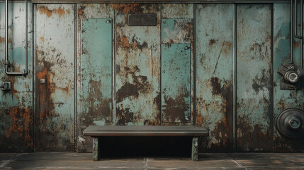 old wooden door with rusty iron