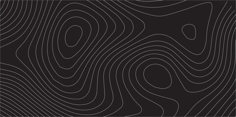 Exploring the Beauty of Terrain: Abstract Topographic Maps with Intricate Geographical Contours, Paper Texture Design, and Vector Art with black background desing