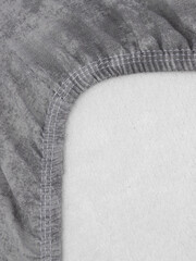 bed sheet with elastic band made of cotton, draped fabric, knitwear