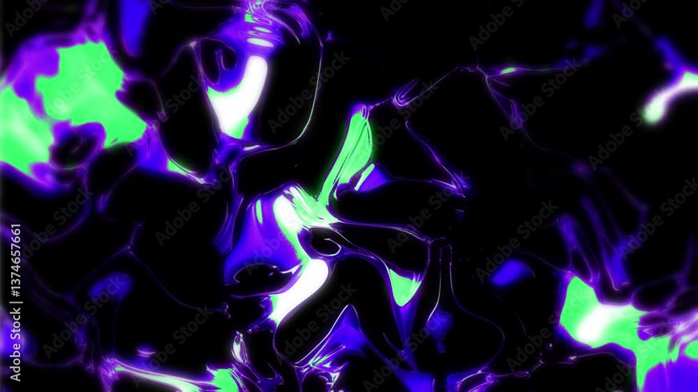 Poster abstract background of moving waves animation
