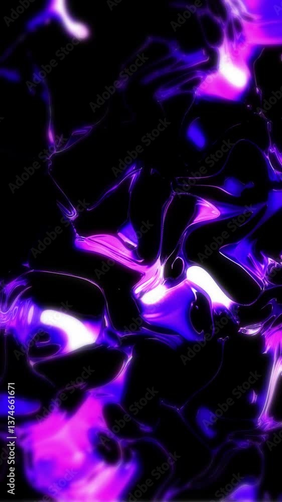 Poster abstract background of moving waves animation