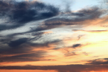 Backkground with beautiful colorful clouds