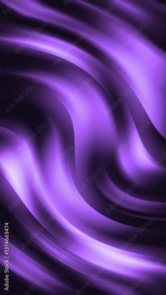 Poster transforming shapes of purple fluid forms create a captivating abstract visual experience