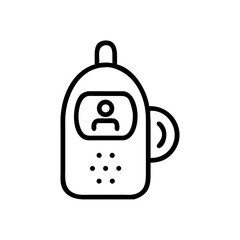 Obraz premium Baby monitor icon design in minimal style with clean lines 
