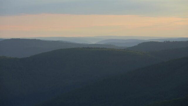 Blick, Katzenbuckel, Berg, Neckartal, Waldkatzenbach, Waldbrunn, Odenwald, Neckar Odenwald Kreis, Baden-W&uuml;rttemberg, Deutschland, Europa