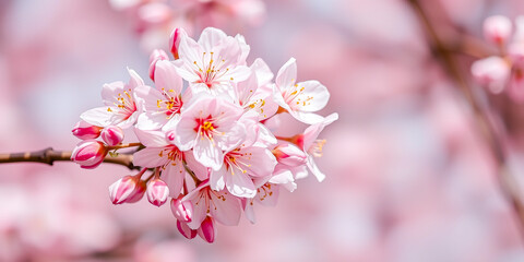 Naklejka premium pink cherry blossom