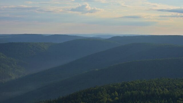 Blick, Katzenbuckel, Berg, Neckartal, Waldkatzenbach, Waldbrunn, Odenwald, Neckar Odenwald Kreis, Baden-W&uuml;rttemberg, Deutschland, Europa