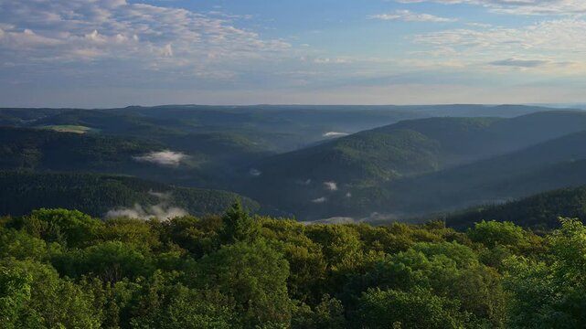Blick, Katzenbuckel, Berg, Neckartal, Waldkatzenbach, Waldbrunn, Odenwald, Neckar Odenwald Kreis, Baden-W&uuml;rttemberg, Deutschland, Europa, 