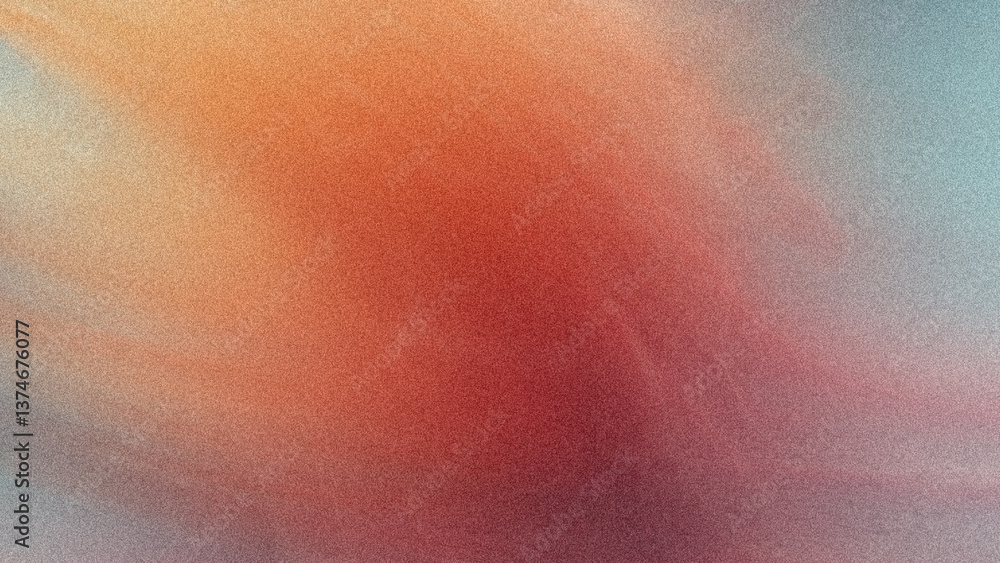 Poster abstract blurred background featuring a blend of orange red and blue hues creating a soft gradient e