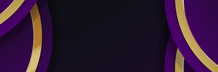 Dynamic Purple and Gold Abstract Background