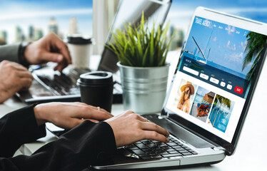 Online travel agency website for modish search and travel planning offers deal and package for...