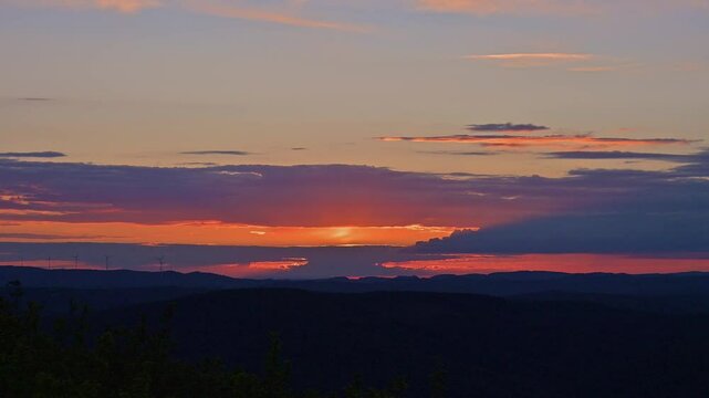 Blick, Katzenbuckel, Berg, Waldkatzenbach, Waldbrunn, Odenwald, Neckar Odenwald Kreis, Baden-W&uuml;rttemberg, Deutschland, Europa