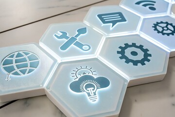 Person touching support icon on virtual screen, Technical support customer service concept, call center and customer service help.
