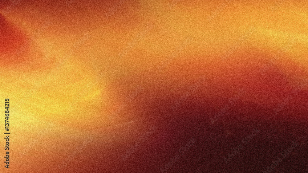Poster abstract blurred background with warm colors showing a blend of orange yellow and red tones softly d