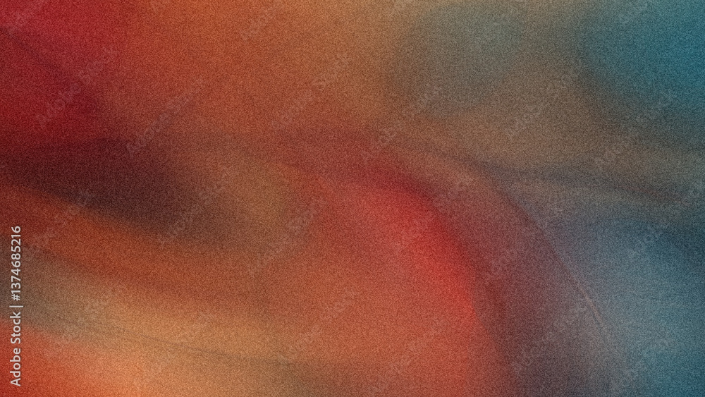 Poster abstract blurred background featuring a blend of warm and cool colors creating a soft and dreamy eff