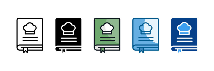 Cooking Recipe Icon Set Multiple Style Collection