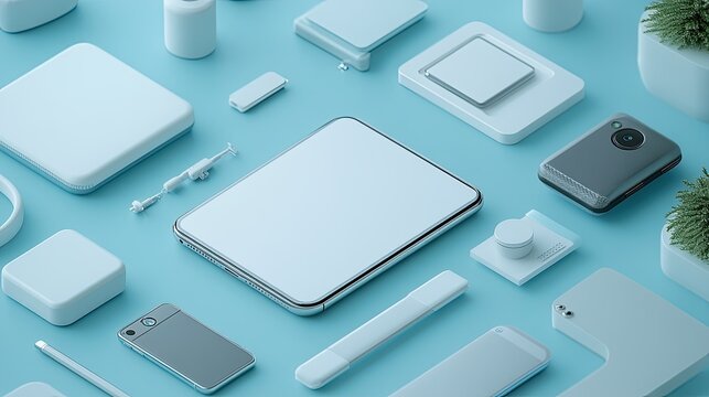 Product Concept Mockups - Product concept mockups showcasing early design drafts or prototypes, ideal for product designers and developers.