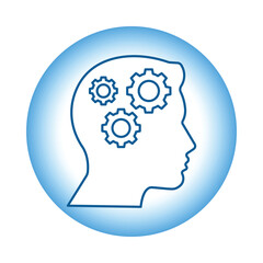 Vector icon for personal development. Hand-drawn figure representing success and individual improvement.