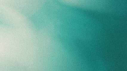 Abstract teal and white gradient background with soft blurred texture creating a calming and serene effect